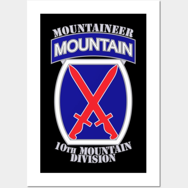 10th Mountain Division Wall Art by MBK